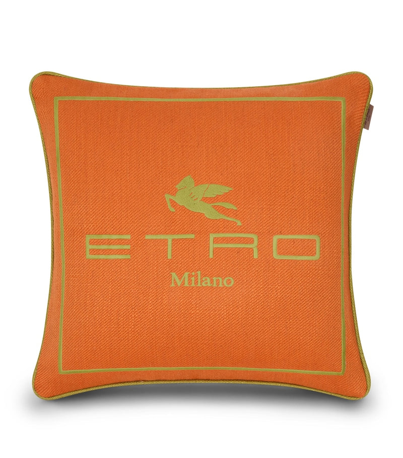 Etro linen cushion Embroidered Emila 45cm - British product