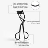 Livingandhome eyelash curler with silicone pad, imported from the UK
