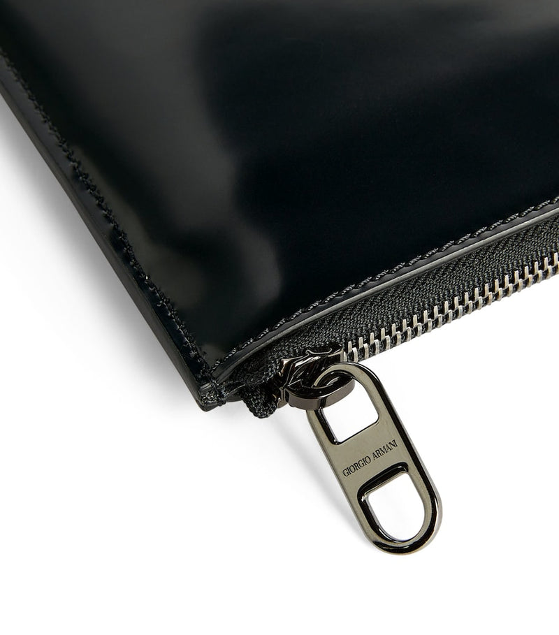 Giorgio Armani zip-around leather wallet 15x25x3cm - British product