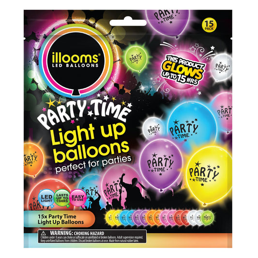 Illoom Balloon Mixed Party Time x15 GOODS Sainsburys   