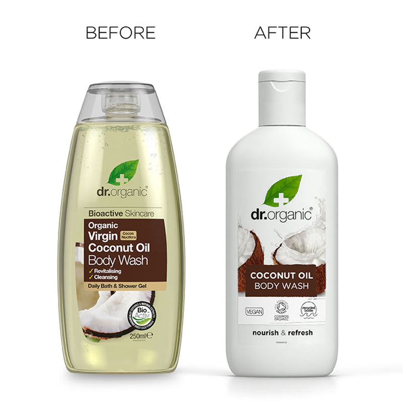 Dr Organic Virgin Coconut Oil Body Wash 250ml - British product