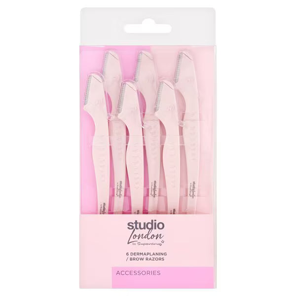 Studio London Dermaplaning Razor Tool 6 Pack (British brand)