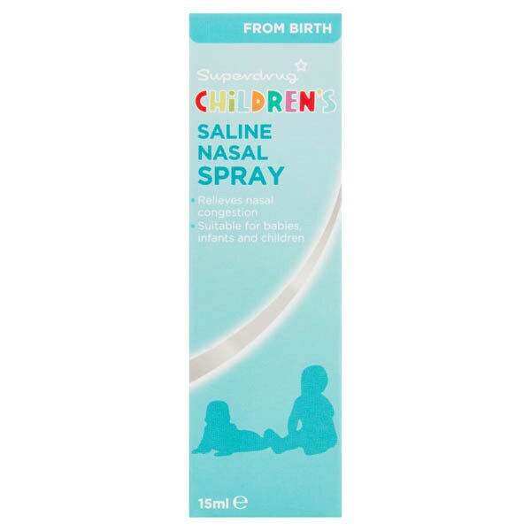 Superdrug Childrens Saline Nasal Spray 15ml GOODS Superdrug