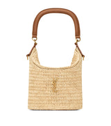 Harrods Saint Laurent Raffia Gaby Bucket Bag- Buy online at McGrocer