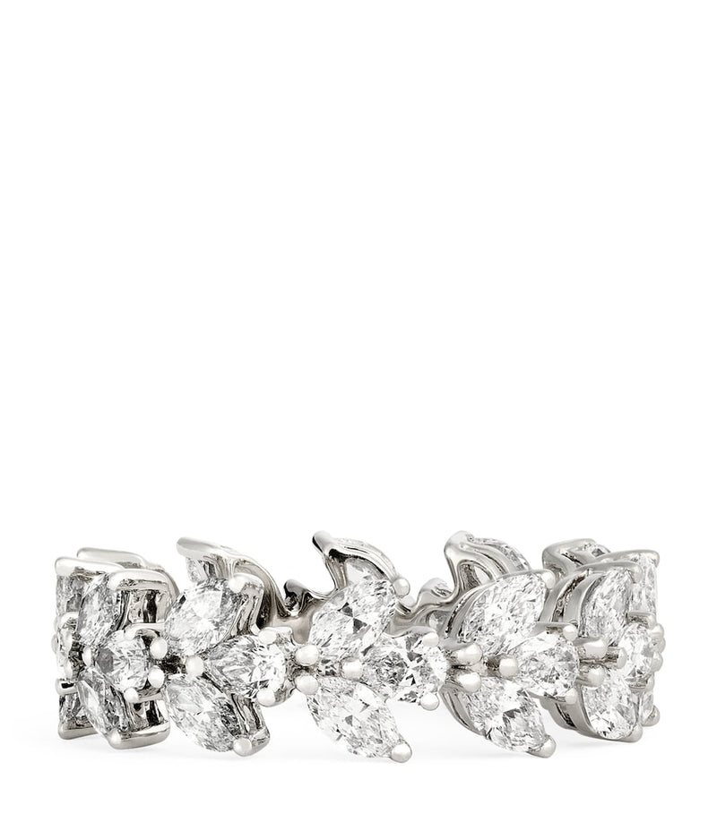 Anita Ko white gold diamond lotus ring, imported from the UK