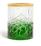 Harrods Zodiac Crystal Ivy Green Bathroom Bin- Buy online at McGrocer