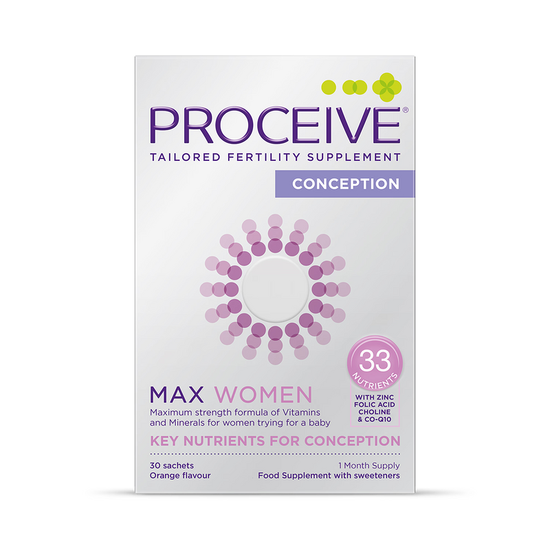 Proceive Max Women Fertility Supplement 30 Sachets, imported from the UK