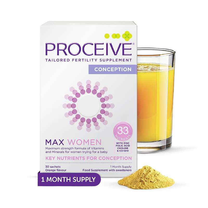 Proceive Max Women Fertility Supplement 30 Sachets, imported from the UK