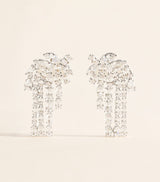 Harrods Self-Portrait Crystal Embellished Earrings- Buy online at McGrocer