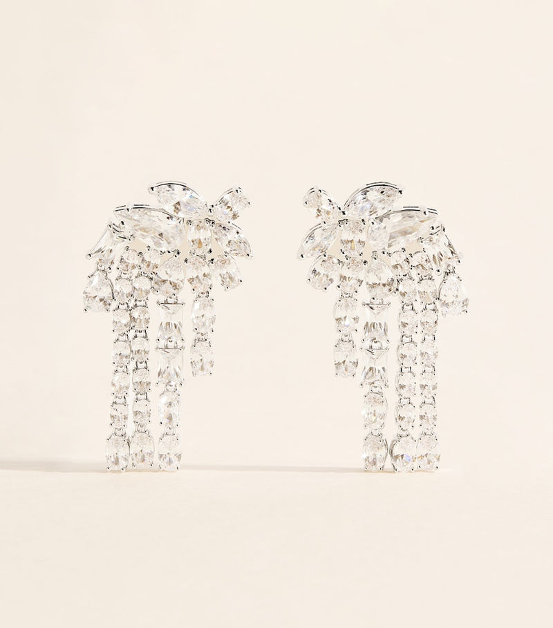 Self-Portrait crystal embellished earrings, UK version