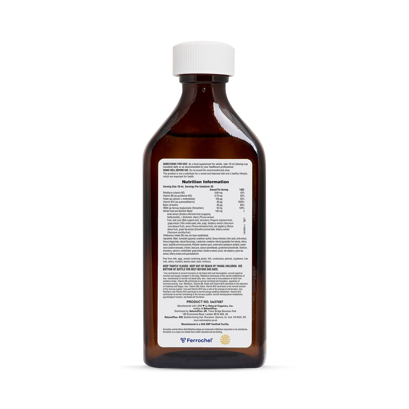 NaturesPlus Hema-Plex iron liquid 250ml, imported from the UK