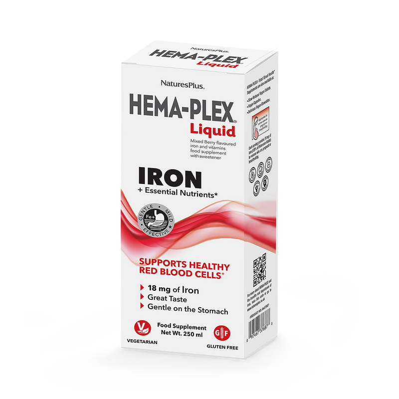 NaturesPlus Hema-Plex iron liquid 250ml, imported from the UK