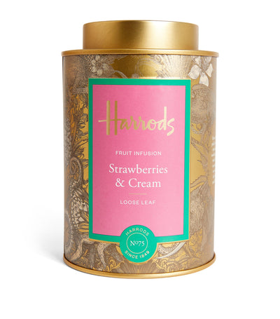 Harrods Harrods No. 75 Strawberries & Cream Loose Leaf Tea 125g- Buy online at McGrocer