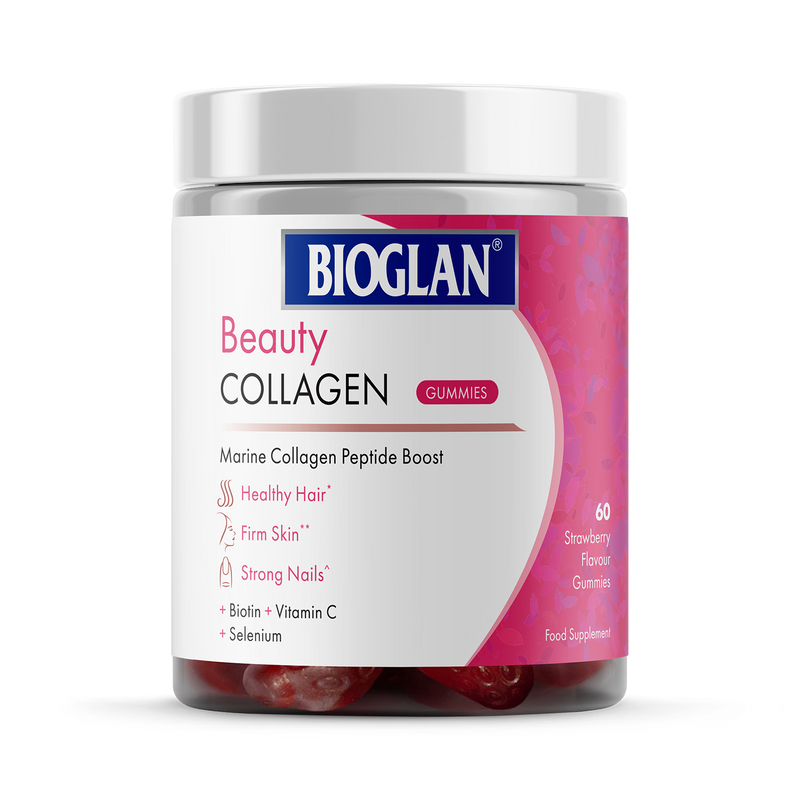 Hydrolysed Marine Collagen Gummies 60 Count Strawberry Flavour for Hair, Skin, and Nails