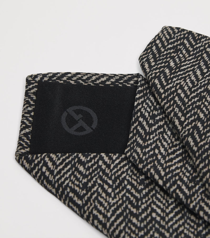 Giorgio Armani silk chevron tie - British product
