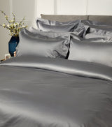 Harrods Super King Duvet Cover in Egyptian Cotton Sateen with Embroidered Trims 260cm x 220cm- Buy online at McGrocer