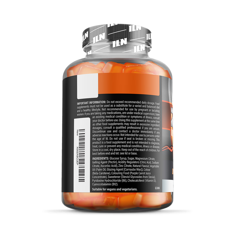 Iron Labs Nutrition ZM6 gummies orange flavour 100 gummies (British brand)