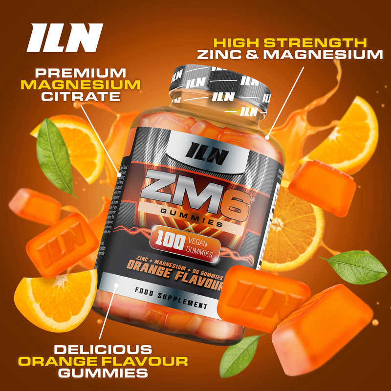 Iron Labs Nutrition ZM6 gummies orange flavour 100 gummies (British brand)