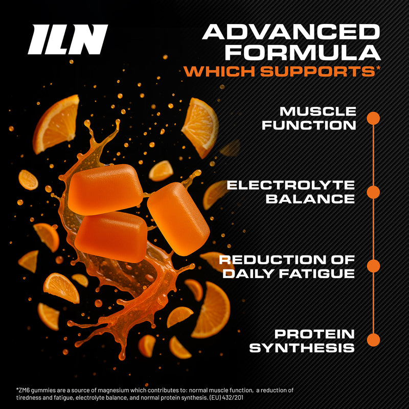 Iron Labs Nutrition ZM6 gummies orange flavour 100 gummies (British brand)