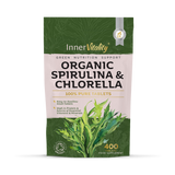 Holland & Barrett Inner Vitality Organic Spirulina & Chlorella Tablets - 400 Count- Buy online at McGrocer