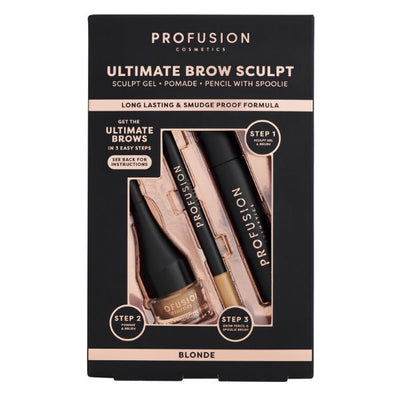 Superdrug Profusion Cosmetics Ultimate Brow Sculpt Blonde Eyebrow Set- Buy online at McGrocer