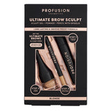 Superdrug Profusion Cosmetics Ultimate Brow Sculpt Blonde Eyebrow Set- Buy online at McGrocer