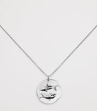 Monica Vinader sterling silver Pisces zodiac necklace (British brand)