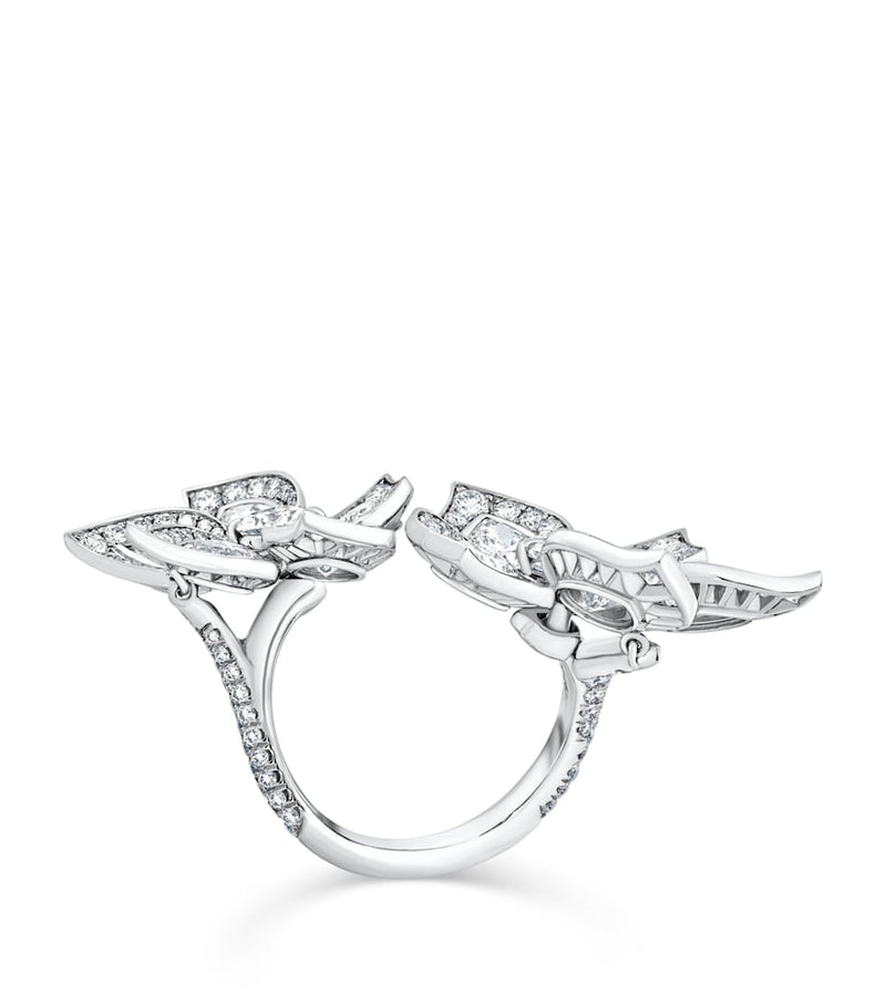David Morris white gold English Garden Phoenix ring, UK version