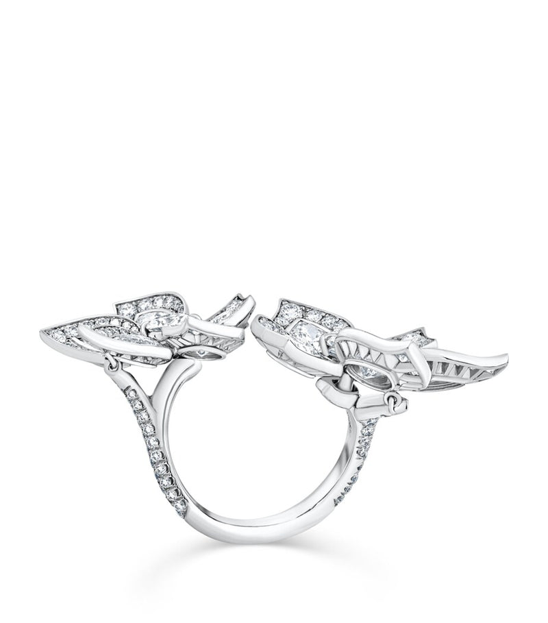 David Morris white gold English Garden Phoenix ring, UK version