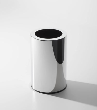 Harrods Decor Walther Stainless Steel Round Bathroom Bin- Buy online at McGrocer