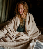 Araminta Campbell Willow throw 150cm x 300cm - British product
