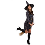 Superdrug Smiffys Moon & Stars Witch Costume with Dress and Hat- Buy online at McGrocer