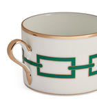 Ginori 1735 Catene Smeraldo tea cup in porcelain - British product