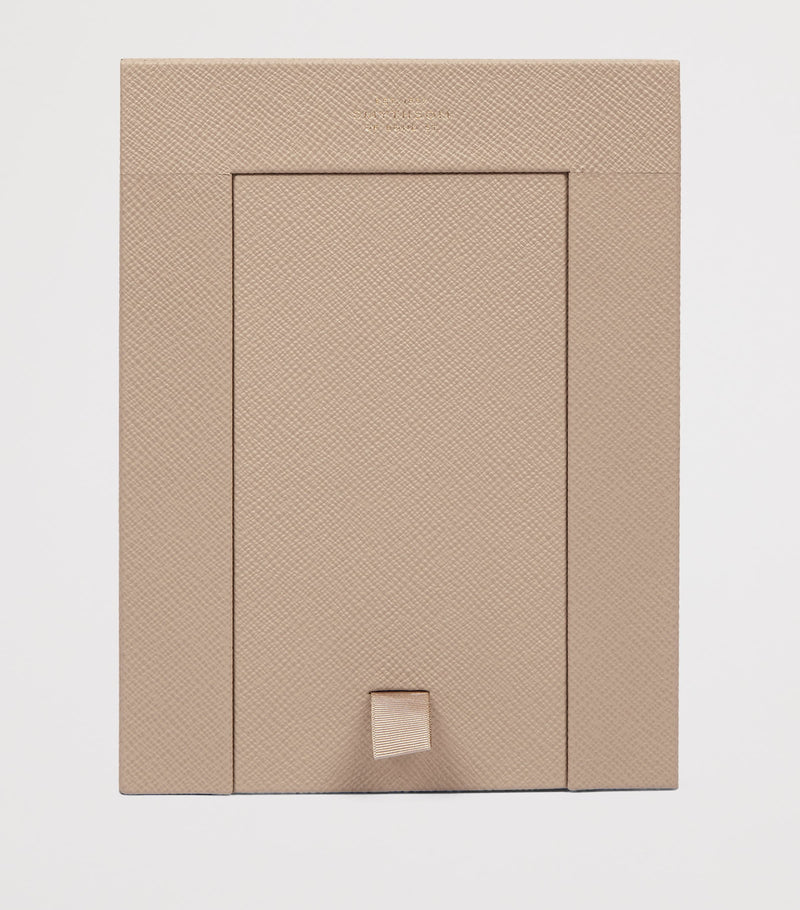 Smythson calfskin Panama double photo frame 6 x 4 (British brand)