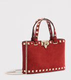 Valentino Garavani mini split-leather Rockstud tote bag (British brand)