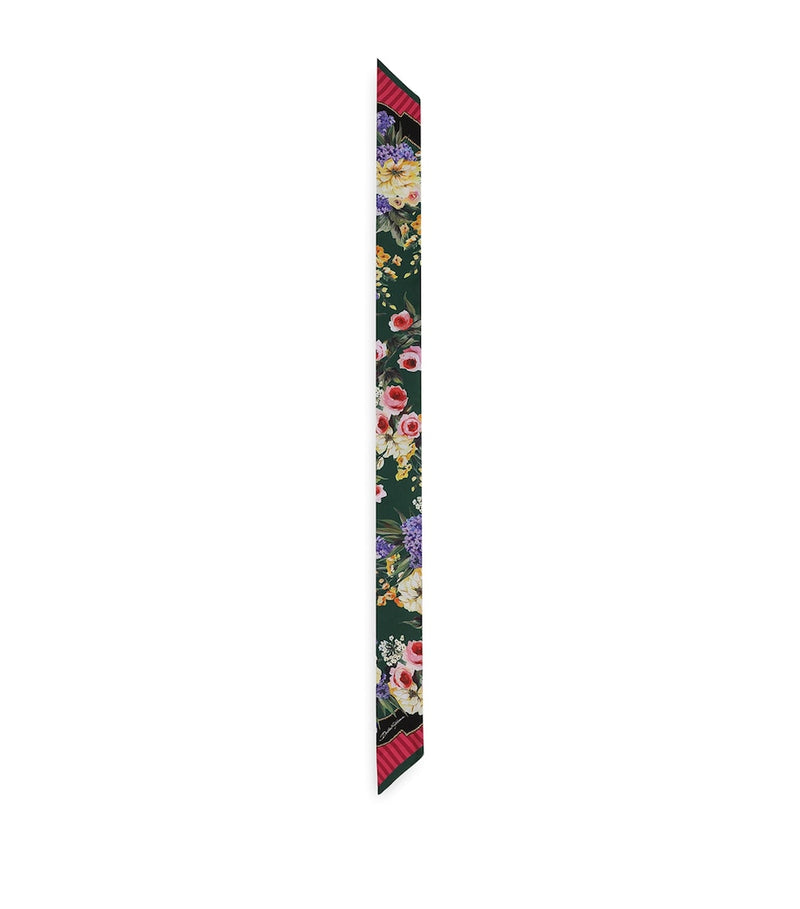 Dolce&Gabbana silk floral print scarf 6x100cm - British product