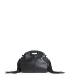 Maje Miss M mini leather bag with fringed detailing, imported from the UK