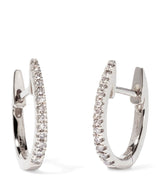Harrods Annoushka Eclipse 18K White Gold Diamond Hoop Earrings- Buy online at McGrocer
