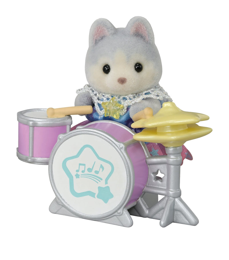 Sylvanian Families starry concert toy set with three babies and instruments, British brand