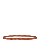 Max Mara leather woven belt 2cm width, UK version