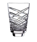 Harrods Aran Crystal Vase with Diamond Pattern 25cm- Buy online at McGrocer