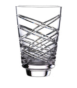 Harrods Aran Crystal Vase with Diamond Pattern 25cm- Buy online at McGrocer
