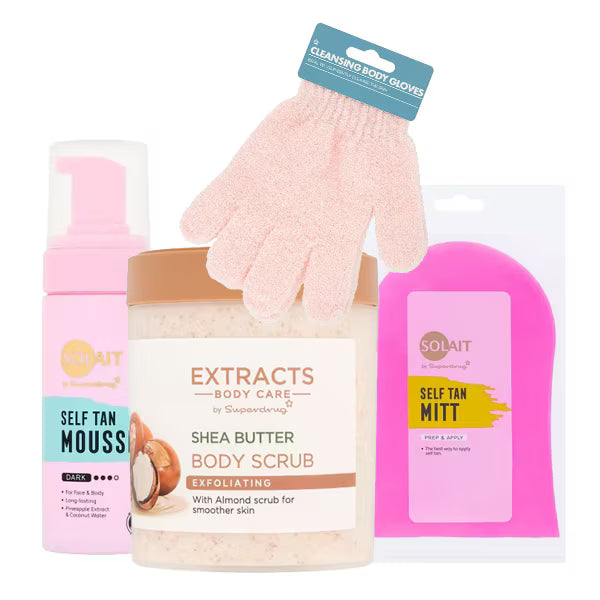 Solait Self Tanning Bundle Dark Tan Multi (British brand)