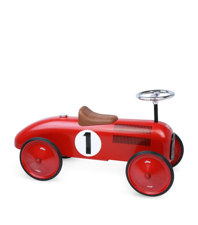 Harrods Metal Ride-On Toy Car with Working Steering Wheel, Suitable from 18 Months, 40x76x38cm- Buy online at McGrocer