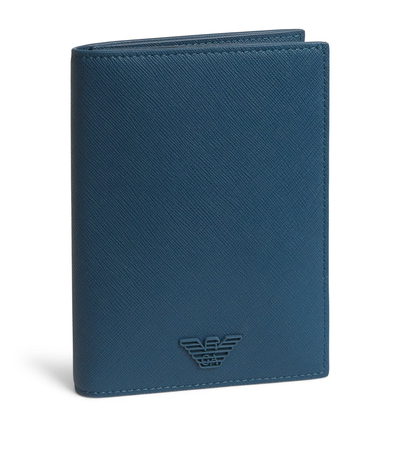 Emporio Armani Saffiano leather passport holder, UK version