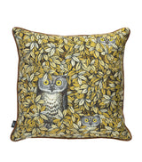 Harrods Owl Design Silk Cushion with Synthetic Filling, 50cm x 50cm- Buy online at McGrocer