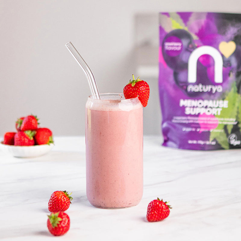 Naturya menopause support mixed berry 175g, imported from the UK