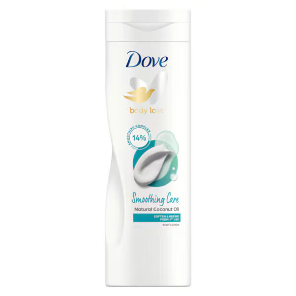 Dove Smoothing Care Coconut Oil Restoring Body Lotion 400ml, imported from the UK
