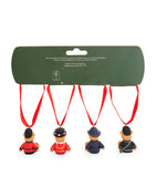 Harrods bear tree decorations set of 4, UK version