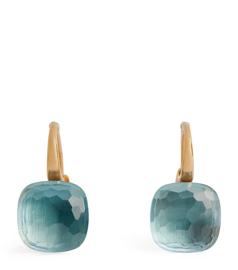 Pomellato Nudo drop earrings rose gold topaz - British product
